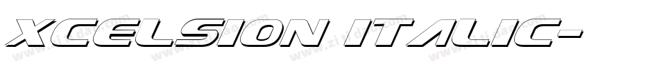 Xcelsion Italic字体转换